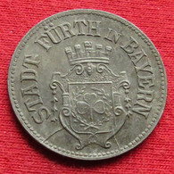 Germany Furth  50  Pfennig  1917  Bavaria  Alemania Allemagne Alemanha Iron Notgeld 216 - Autres & Non Classés