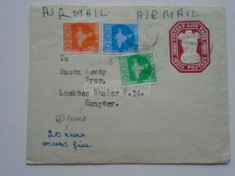 ZA331.10 INDIA - Uprated Postal Stationery Cover - Gurgaon (Punjab)   To Hungary - Buste