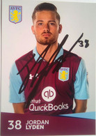 Aston Villa FC  Jordan Lyden - Autógrafos