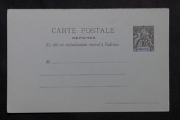 MAYOTTE - Entier Postal Type Groupe ( Carte Postale Réponse ) , Non Circulé - L 73461 - Postwaardestukken & PAP