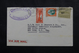 GUATEMALA - Enveloppe Commerciale Pour New York En 1937 Par Avion - L 73486 - Guatemala