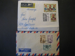 Türkei 1964- 2 Luftpost-Belege Mit Sondermarken - Airmail