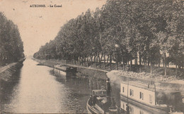 N°6701 R -cpa Auxonne -le Canal- Remorqueur à Vapeur Et Péniche- - Tugboats