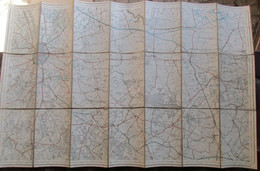 Brugge - Stafkaart - Ca 1890 - Met Loppem Oostkamp Beernem Oedelem Maldegem Adegem Ursel Knesselare ... - Cartes Topographiques