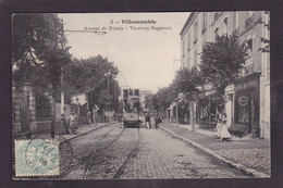 CPA Seine Saint Denis 93 Villemomble Tramway Circulé - Villemomble