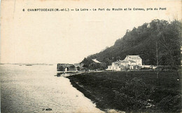 Champtoceaux * La Loire * Le Port Du Moulin Et Le Coteau Pris Du Pont - Champtoceaux