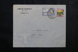 CONGO BELGE - Enveloppe Commerciale De Elisabethville En 1957 Pour La Suisse - L 73520 - Covers & Documents