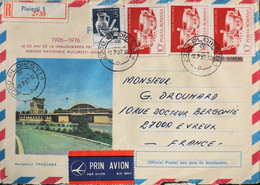 Roumanie > Aéroport TIMISOARA - Lettre Par Avion Illustrée - 50e Anniv. Ligne Aérienne Nle Bucuresti - Galati - BE - Poststempel (Marcophilie)