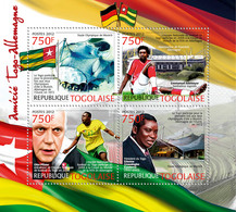 Togo 2012 MNH - Friendship Togo & Germany (E. Adebayor, O. Pfister & E.G. Eyadema). YT 2920-2923, Mi 4478-4481 - Togo (1960-...)
