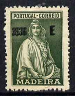 81286   PORTUGAL, MADEIRA, CERES, ERROR, SG166var - Altri & Non Classificati