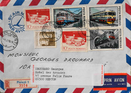 Roumanie > Lettre Par Avion - R - Affranchissements Divers - Départ De PLOIESTI Roumanie Vers La France - BE - Postmark Collection