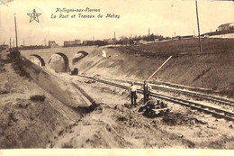 Hollogne-aux-Pierres - Le Pont Et Travaux Du Mahay (animée Loco, Edit. A. Albert Paulus 1929) - Grace-Hollogne