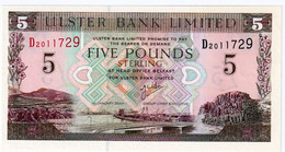 IRELAND , ULSTER BANK LT , 5 POUNDS 2001 , UNC ,P-335c - Irlande