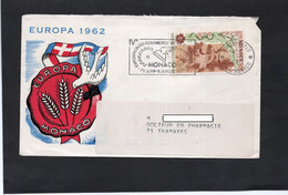 LSC - Enveloppe Illustrée Europa 1962 - Cachet Et Flamme MONACO 1970 Sur YT 823 - Brieven En Documenten