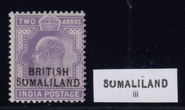 Somaliland Protectorate, SG 27c, MNH "Sumaliland" Variety - Somaliland (Herrschaft ...-1959)