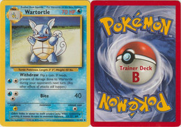 Pokemon (engl.): Trainer Deck B (Base Set) - 42 Wartortle, Uncommon; New, Extremely Rare Card - Wizards