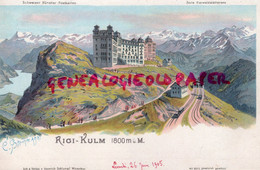 SUISSE- RIGI KULM - GRUSS  SCHWEIZER KUNSTLER - HEINRICH SCHLUMPF WINTERTHUR - BELLE CARTE PRECURSEUR - Winterthur