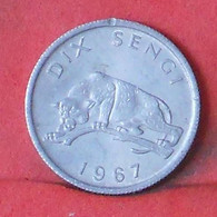CONGO 10 SENGIS 1967 -    KM# 7 - (Nº38363) - Congo (República 1960)
