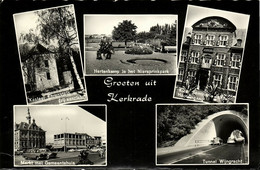 Nederland, KERKRADE, Meerbeeldkaart, Markt, Kasteel (1966) Ansichtkaart - Kerkrade