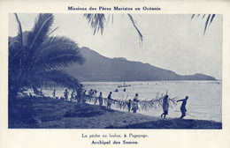 PC CPA SAMOA, PACIFIC, PÉCHE AU LAULOA, �? PAGOPAGO, Vintage Postcard (b19438) - Samoa