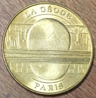 75019 PARIS LA GÉODE ET SON REFLET MDP 2011 MÉDAILLE MONNAIE DE PARIS JETON TOURISTIQUE MEDALS COINS TOKENS - 2011