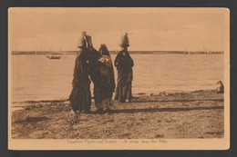 Egypt - Rare - Vintage Original Post Card - A Scene Near The Nile - Covers & Documents