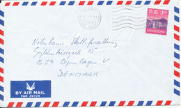 Hong Kong Air Mail Cover Sent To Denmark 18-9-1997 Single Franked - Storia Postale