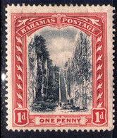 Bahamas 1911 - 19 KGV 1d Scarlet & Grey Black MM SG 75a ( M1379 ) - Andere & Zonder Classificatie