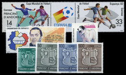 1982, Andorra Spanische Post, 155-56 U.a., ** - Otros & Sin Clasificación