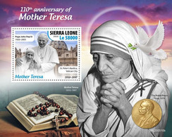 Sierra Leone. 2020 110th Anniversary Of Mother Teresa. (510b) OFFICIAL ISSUE - Mother Teresa