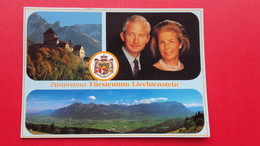 Delcampe - Schloss Vaduz.Furst Hans-Adam II Und Furstin Marie - Liechtenstein