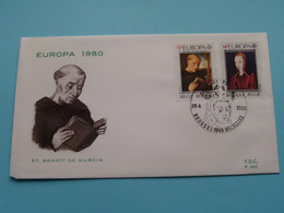 EUROPA 1980 ( St. BENOIT DE NURCIA ) > FDC  P 590 / 26-4-1980 ( Zie/voir Foto's ) ! - Unclassified