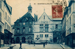 Mantes La Jolie * Hôtel De Ville * La Fontaine - Mantes La Jolie