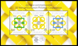 BL56** -  Jamaïque - 50ème Anniversaire 1er émission Europa / 50e Verjaardag 1e Europa-uitgave - 2006