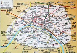 METRO - PARIS -  ANCIEN PLAN - Métro