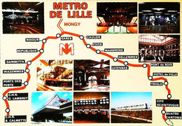 METRO - LILLE -  ANCIEN PLAN 1987 - Métro