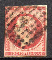 France 1854 Empire Franc N° 17A Oblitéré   Cote : 70,00€ - 1853-1860 Napoleon III