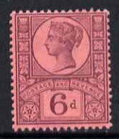 79171      GB, Great Britain 1887-92 QV Jubilee 6d Unmounted Mint SG208 - Unused Stamps