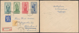 N°683 Et 710 + Portrait Du Sénat II (n°752 à 54) Sur Lettre En R De Antwerpen (1947) > Kobenhaven (Danemark) - Lettres & Documents