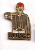 SP461 Pin's BASEBALL USA LE JUDGE ARBITRE Achat Immediat - Honkbal