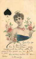 ILLUSTRATEUR   FEMME Carte A Jouer PIC     (début 1900) - Autres Illustrateurs
