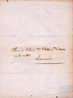 NOBLESSE - LETTRE DE DECES 1856 * MESSIRE FRANCOIS POUPPEZ DE KETTENIS DE HOLLAEKEN *  Adressée Au Baron D'UDEKEM D'AKOZ - Décès