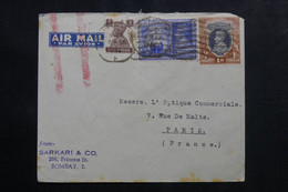 INDE - Enveloppe Commerciale De Bombay Pour La France - L 73718 - 1936-47 Koning George VI