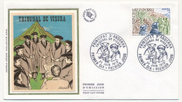 ANDORRE - Enveloppe FDC Soie => 1,20 F Tribunal De Visura - 24/6/1978 - Principat D'Andorra - FDC