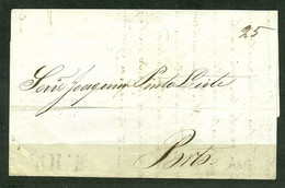 Portugal Prephilatelic Letter From Soure To Porto - P1533 - ...-1853 Prephilately