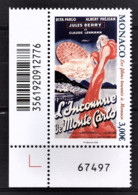 MONACO 2020 -  Y.T. N° 3252 /  LES FILMS TOURNÉS À MONACO - L'INCONNUE DE MONTE-CARLO  - NEUF ** - Unused Stamps