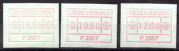 Luxemburgo Serie Distribución N ºYvert 1 ** (3 Valores) - Automatenmarken