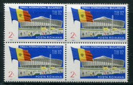 ROMANIA 1982 Sample Fair Block Of 4 MNH / **.  Michel 3902 - Unused Stamps