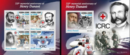 Sierra Leone 2020, Red Cross, Planes, , 4val In BF+BF - Henry Dunant