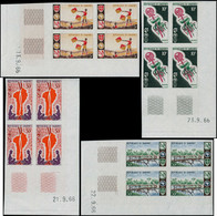 ** DAHOMEY - Poste - 242/45, 4 Blocs De 4 Non Dentelés, Cd 13/21/66: Scoutisme - Other & Unclassified